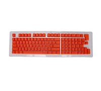 Glomora Mechanical Keyboard Keycaps, PBT 114 Keys Set, OEM Highly Two Color Injection Molded Translucent Keycaps (Mini Orange Red)