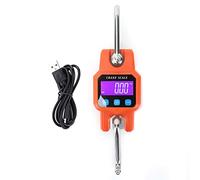 Glomora Mini Balance à Crochet-Balance électronique Numérique Suspendue avec Batterie Rechargeable pour la Maison, la Ferme, la Pêche Et L'extérieur(WH-C06 Chargement Orange Régulier)