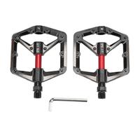 Glomora Pédale de vélo à Double roulement réfléchissant antidérapante Large poignée légère en Aluminium pour vélo de Montagne, vélo de Route avec clé hexagonale