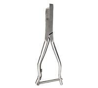 Glomora Pig Ear Tag Plier, Encoche d'oreille d'animaux en Acier Inoxydable avec Boucle sûre pour Le bétail, Moutons, Vaches, chèvres, équipement agricole Essentiel Durable (U Forme 26x20x3,5 cm)