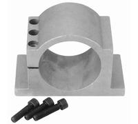 Glomora Pince de support de moteur de broche CNC 80/100 mm, fonte d'aluminium avec finition sablée et dents antidérapantes, fixation sécurisée du moteur pour fraiseuses, graveurs (80mm)