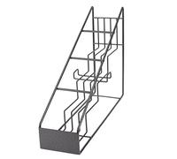 Glomora Porte-bouteilles en fil métallique à 4 compartiments, Support de Bouteille en Acier Inoxydable, Étagère de Rangement pour Cuisine, Café, Vin, Sirop, Soda, Bière, Thé au Lait, Nettoyage Facile