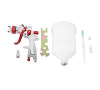 Glomora Professional HVLP Kit de Pistolet pulvérisateur à Alimentation par gravité avec buse de 1,3 mm, capacité de 500 ML, Volume élevé pour Peinture Automobile, Couche de