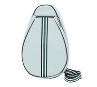 Glomora Professional Tennis Bag, Adjustable Shoulder Strap Water Proof Scratch Proof Canvas Racket Bag with Spacious Storage for Women Men Tennis Badminton Activities 19.29x12.6x2.76in (Blue)