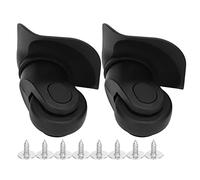 Glomora Roues pour Bagages, 1 Paire de Roues de Valise Roues de Bagage de Remplacement pour Réparer une Valise Endommagée bagages, poussettes, poussettes
