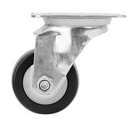 Glomora Roulette pivotante de 2 pouces en matériau TPU 6001ZZ portant une base fixe à 4 trous pour chariot à outils textile