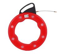 Glomora Ruban à poisson en fibre de verre, enrouleur d'extracteur de câble électrique avec étui de protection pour plafond de cloison sèche de conduit (20M)