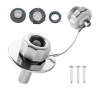 Glomora RV City entrée d'eau 3/4 po GHT femelle 1/2 po NPT mâle 3 po bride RV raccord d'eau avec clapet anti-retour pour bateau remorque