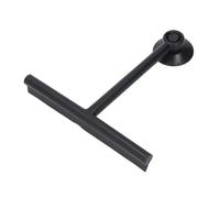 Glomora Shower Squeegee for Glass Suction Cup,Soft Silicone All Purpose Reusable Shower Window Squeegee for Window, Glass, Shower Door, Car Windshield, Mirrors, Tiles (Black)