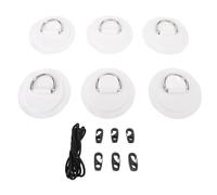 Glomora Stainless Steel D Ring Patch Kit,PVC Paddle Board D Rings with Rope Hooks for Kayak Inflatable Boat Canoe (White)