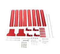 Glomora Système de guidage sur rail parallèle, ensemble de jonction de rail de guidage pour scie à bois, ensemble de rails de scie circulaire en alliage d'aluminium, support de