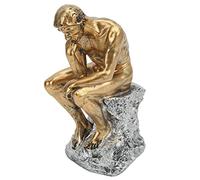 Glomora The Thinker Statue Energetic Lines Thinker Statue - Sculpture en Résine De Style Rétro pour la Maison, Le Bureau Et Le Dortoir