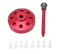 Glomora Watch Hands Fitting Setting Presser,Precision Tool Set Alloy Steel Watch Hand Repairing Tools with 8pcs Setting Head for Watchmakers