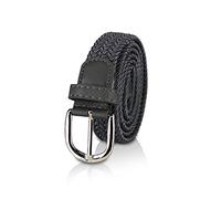 glomy * Ceinture élastique tressée pour garçons et filles, femmes et hommes de 2,50 cm de largeur, gris foncé, 105