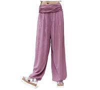 GLOMY Pantalon Large pour Femmes de Style Sarouel pour Les Sports de Yoga