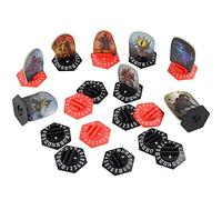 Gloomhaven Standee Bases Lot de 27 supports hexagonaux en plastique avec tracker de santé et emplacements pour jetons d'état