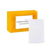 Gloomy Savon de beauté,savon au curcuma et au kojic,savon curcuma visage et corps,savons miel-citron-curcumas pour un nettoyage en profondeur du visage et du corps, soin doux de la peau(1)
