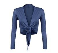 Gloop Bolero, belle, élégante veste pour femme, manche longue, noeud Bolero