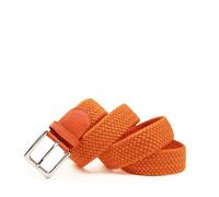 Gloop Ceinture élastique unisexe en tissu tressé - Ceinture extensible pour homme et femme - Largeur : environ 3,5 cm, Orange 18071, Gesamtlänge 95cm