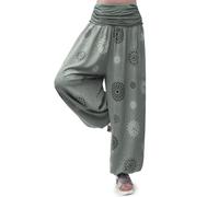 Gloop Pantalons décontractés XXL Sarouel légers pour Femmes Pantalons décontractés Pantalons d'été avec Beaucoup de Motifs 13024