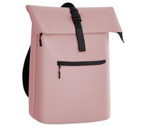 Gloop Rolltop Sac à dos étanche pour homme et femme, grande capacité, design classique avec fonctionnalité, sac à dos de voyage élégant pour les voyages, le cyclisme, Rose vieilli, 32x13x46cm