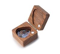 Glooraca Médiators De Guitare En Bois Personnalisés Avec Étui 3 Pièces Médiators Et Étui Gravé Cadeau Pour Guitare Basse Électrique Acoustique Pièces d'Instruments De Musique Pratiques