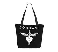 GLOPANTE Jovi Rock Band Bon Sac fourre-tout multiface pour femme Idéal pour le shopping et les voyages Cadeau d'anniversaire pour la fête des enseignants, T-10, Taille unique