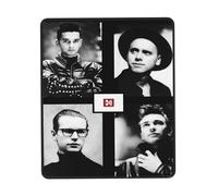 GLOPANTE Mode Music De&PE&Che band Tapis de souris multifonction pleine largeur Motif imprimé Bords cousus avec précision Antidérapant et résistant à l'usure 20,1 x 24,1 cm