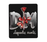 GLOPANTE Mode Music De&PE&Che band Tapis de souris multifonction pleine largeur Motif imprimé Bords cousus avec précision Antidérapant et résistant à l'usure 20,1 x 24,1 cm