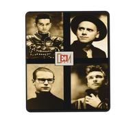 GLOPANTE Mode Music De&PE&Che band Tapis de souris multifonction pleine largeur Motif imprimé Bords cousus avec précision Antidérapant et résistant à l'usure 25,4 x 30,5 cm