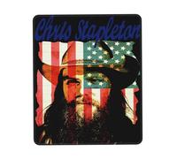 GLOPANTE St^ap^leton Singer Chris Tapis de souris multifonction pleine largeur Motif imprimé Bords cousus avec précision Antidérapant et résistant à l'usure 21,1 x 26,2 cm