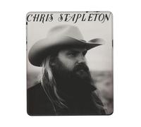 GLOPANTE St^ap^leton Singer Chris Tapis de souris multifonction pleine largeur Motif imprimé Bords cousus avec précision Antidérapant et résistant à l'usure 20,1 x 24,1 cm