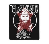 GLOPANTE St^ap^leton Singer Chris Tapis de souris multifonction pleine largeur Motif imprimé Bords cousus avec précision Antidérapant et résistant à l'usure 25,4 x 30,5 cm