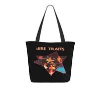 GLOPANTE Straits Rock Band Dire Sac fourre-tout multiface pour shopping et voyage Cadeau d'anniversaire pour la fête des enseignants, T-3, Taille unique