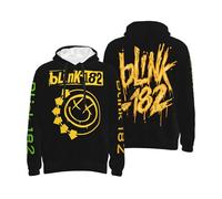 GLOPANTE Sweat à capuche 182 Rock Band BlinkS avec impression 3D cool graphique fantaisie à manches longues avec poches, T- 36, L