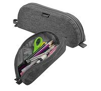 Gloppie Trousse à Crayons Pochette à Stylos Petit Format Étui Scolaire Porte-Crayons Multi Usages - 1PCS & Gris