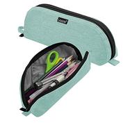 Gloppie Trousse à Crayons Pochette à Stylos Petit Format Étui Scolaire Porte-Crayons Multi Usages - Vert