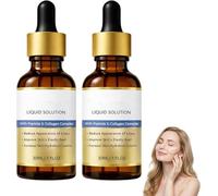 GloraMD Face Lift Serum, GloraMD Liquid Solution, Anti-Aging Serum Essence Oil With Peptide & Collagen, Hydration Moisturizing and Firming, Reduce Fine Lines, for All Skin Types (2pcs)