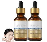 GloraMD Sérum Anti Rides Puissant Immediat, GloraMD Sérum Liftant Instantané, Lisseur De Rides Instantané Visage, Wrinkle Power, Lifting Visage Et Contour Redéfini, Formule Pour Peau Raffermie (2PC)