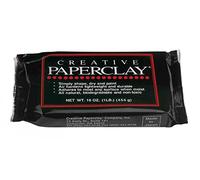 Glorex 0 0904 Terre-Papier de pâte à Modeler, Jeu, 450 g, Blanc