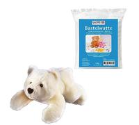 Glorex 04513-1K Sven Kit Complet avec Peluche à remplir soi-même Motif Ours Polaire Env. 28 cm + 100 g de ouate