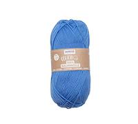Glorex 5 1004 09 - Coton - 100% coton - Polyvalent - Pour tricot, crochet et bricolage - Très bonne qualité - Doux et lavable - 50 g - Environ 170 m - Bleu