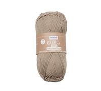 Glorex 5 1004 14 - Coton - 100% coton - Polyvalent - Pour tricot, crochet et bricolage - Très bonne qualité - Doux et lavable - 50 g - Environ 170 m - Beige