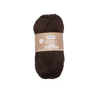 Glorex 100% Coton, Polyvalent pour Tricot, Crochet et Bricolage, très Bonne qualité, Doux et Lavable, 50 g, Environ 170 m, Marron, Set Pièces