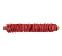 GLOREX 6 1280 223 - Fil enroulé de papier - 0,8 mm - Longueur : 22 m - Rouge - Pour bricoler et nouer des compositions et des couronnes