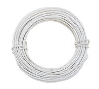 GLOREX 6 1280 230 - Fil de papier - 2 mm - Longueur : 10 m - Blanc - Pour travaux manuels et nouer des compositions et des couronnes