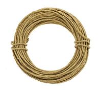 GLOREX 6 1280 236 Fil de papier 2 mm Longueur 10 m Doré pour travaux manuels et reliure de compositions et couronnes