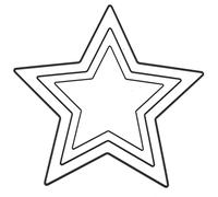 Glorex 6 1294 415J - Lot de 3 Cadres en métal Noir de 15 cm, 20 cm et 25 cm, idéal pour Le Bricolage, comme Attrape-rêves, décoration Murale ou pour Les décorations Florales