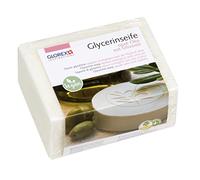 GLOREX 6 1600 certifié de Savon Glycérine avec Huile d'olive, Opaque, 500g