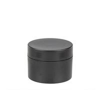 GLOREX 6 1603 203 Pot à crème vide pour les cosmétiques maison, 50ml, noir, à double paroi